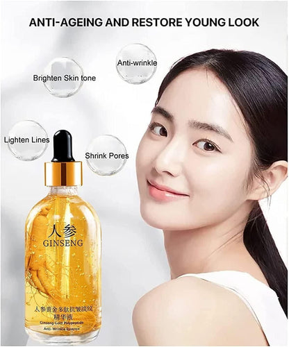 Ginseng Gold Polypeptide Anti-Ageing Face Serum Wrinkle Care (Pack of 2)