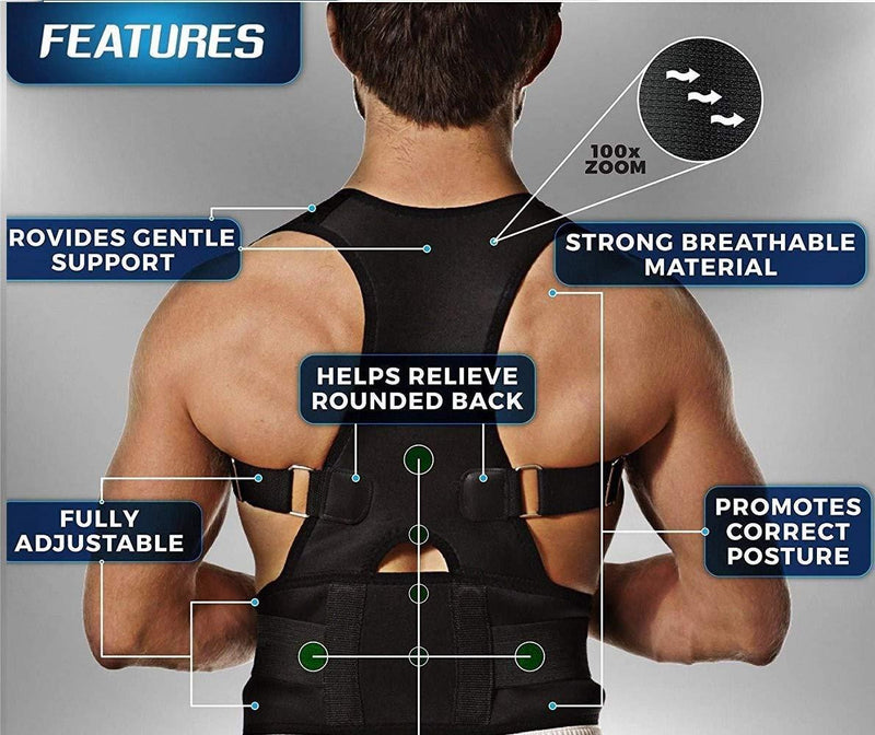 BackAlign Posture Corrector Belt – Adjustable Back Support for Men & Women