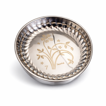 stainless steel snack bowl side angle