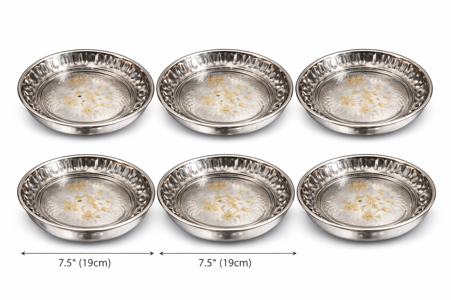 metal plate with 7.5 inch diameter size