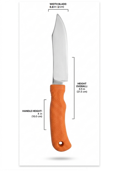 Stainless Steel Kitchen Knife – Sharp Blade with Anti-Slip Grip